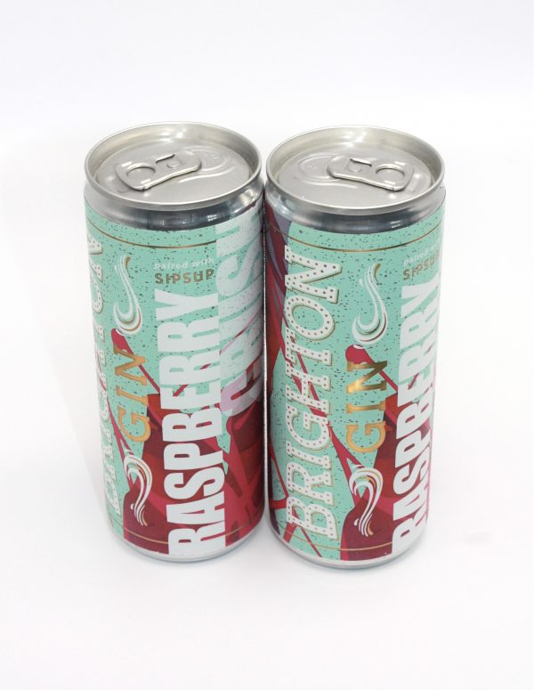 Can of Brighton Gin Raspberry Crush