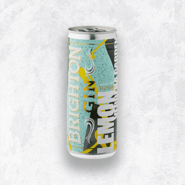 A can of Brighton Gin.