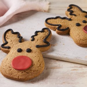 gingerbread reindeers with red noses
